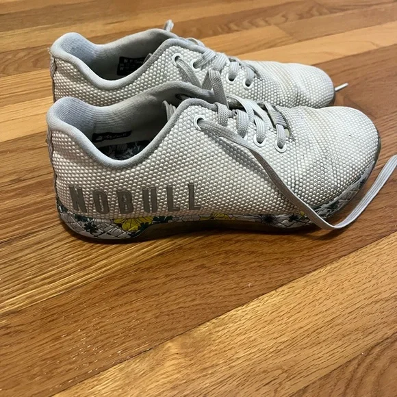 NOBULL White Floral Sneakers - Picture 2 of 5